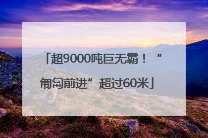 超9000吨巨无霸！“匍匐前进”超过60米