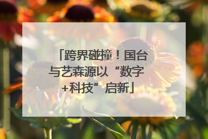 跨界碰撞！国台与艺森源以“数字+科技”启新
