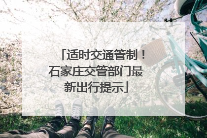 适时交通管制！石家庄交管部门最新出行提示