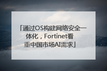 通过OS构建网络安全一体化，Fortinet看重中国市场AI需求