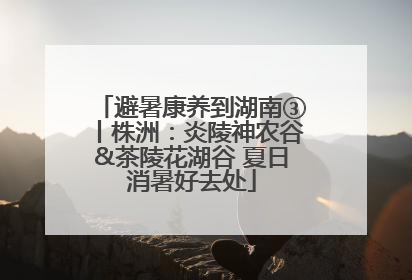 避暑康养到湖南③丨株洲：炎陵神农谷&茶陵花湖谷 夏日消暑好去处