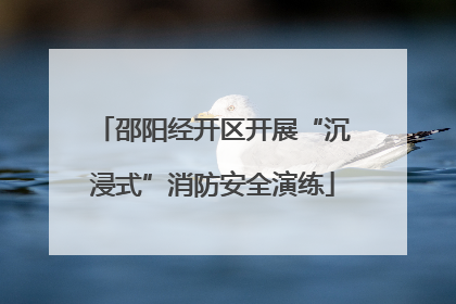 邵阳经开区开展“沉浸式”消防安全演练