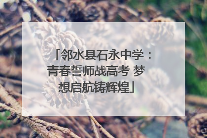 邻水县石永中学：青春誓师战高考 梦想启航铸辉煌
