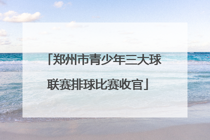 郑州市青少年三大球联赛排球比赛收官