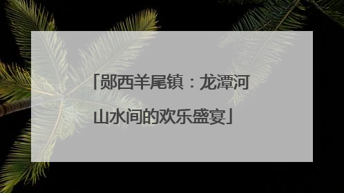 郧西羊尾镇：龙潭河山水间的欢乐盛宴