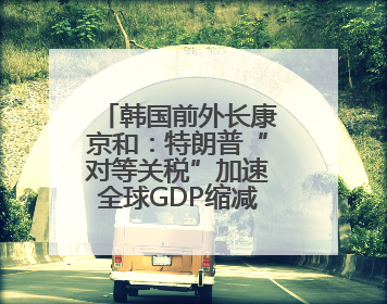 韩国前外长康京和：特朗普“对等关税”加速全球GDP缩减的趋势