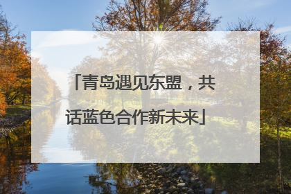 青岛遇见东盟，共话蓝色合作新未来