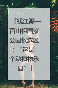 钱江源—百山祖国家公园候选区：“这是一个动植物乐园”