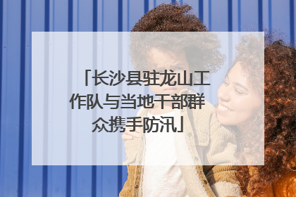 长沙县驻龙山工作队与当地干部群众携手防汛
