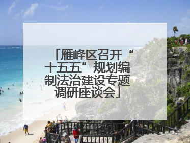 雁峰区召开“十五五”规划编制法治建设专题调研座谈会