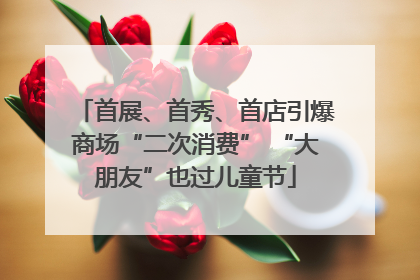 首展、首秀、首店引爆商场“二次消费” “大朋友”也过儿童节