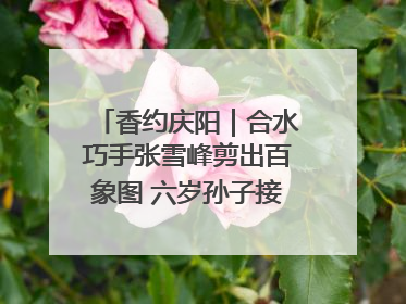 香约庆阳｜合水巧手张雪峰剪出百象图 六岁孙子接力非遗传承