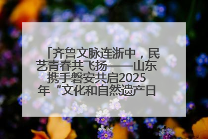 齐鲁文脉连浙中，民艺青春共飞扬——山东携手磐安共启2025年“文化和自然遗产日”系列活动