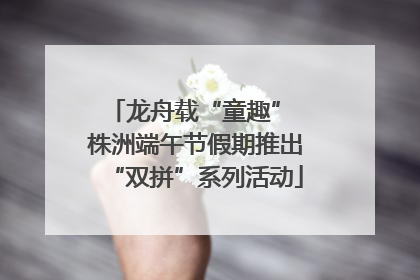 龙舟载“童趣” 株洲端午节假期推出“双拼”系列活动