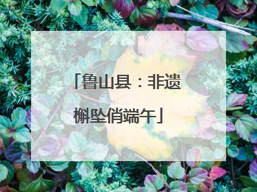 鲁山县：非遗槲坠俏端午