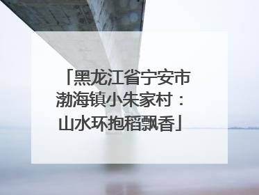 黑龙江省宁安市渤海镇小朱家村：山水环抱稻飘香