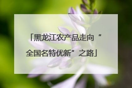 黑龙江农产品走向“全国名特优新”之路