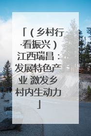 （乡村行·看振兴）江西瑞昌：发展特色产业 激发乡村内生动力