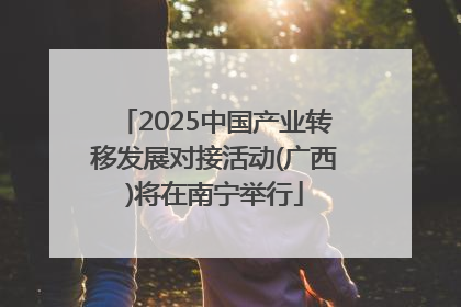 2025中国产业转移发展对接活动(广西)将在南宁举行