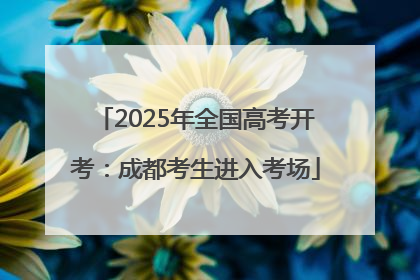 2025年全国高考开考：成都考生进入考场