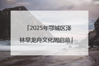 2025年鄂城区泽林旱龙舟文化周启幕