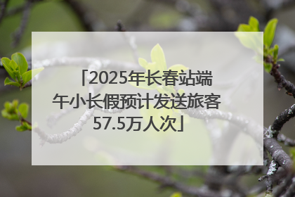 2025年长春站端午小长假预计发送旅客57.5万人次
