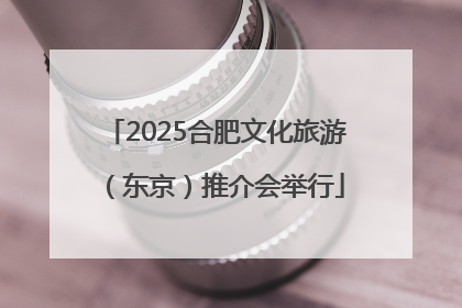 2025合肥文化旅游（东京）推介会举行