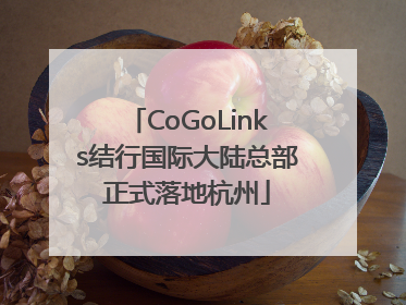 CoGoLinks结行国际大陆总部正式落地杭州