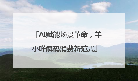 AI赋能场景革命，羊小咩解码消费新范式