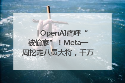 OpenAI痛呼“被偷家”！Meta一周挖走八员大将，千万美元薪酬战开打