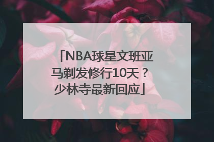 NBA球星文班亚马剃发修行10天？少林寺最新回应
